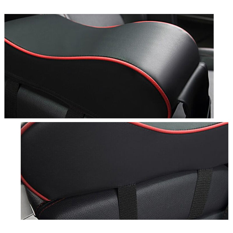 Universal Leather Car Central Armrest Pad Black with Vehicle Protective Styling