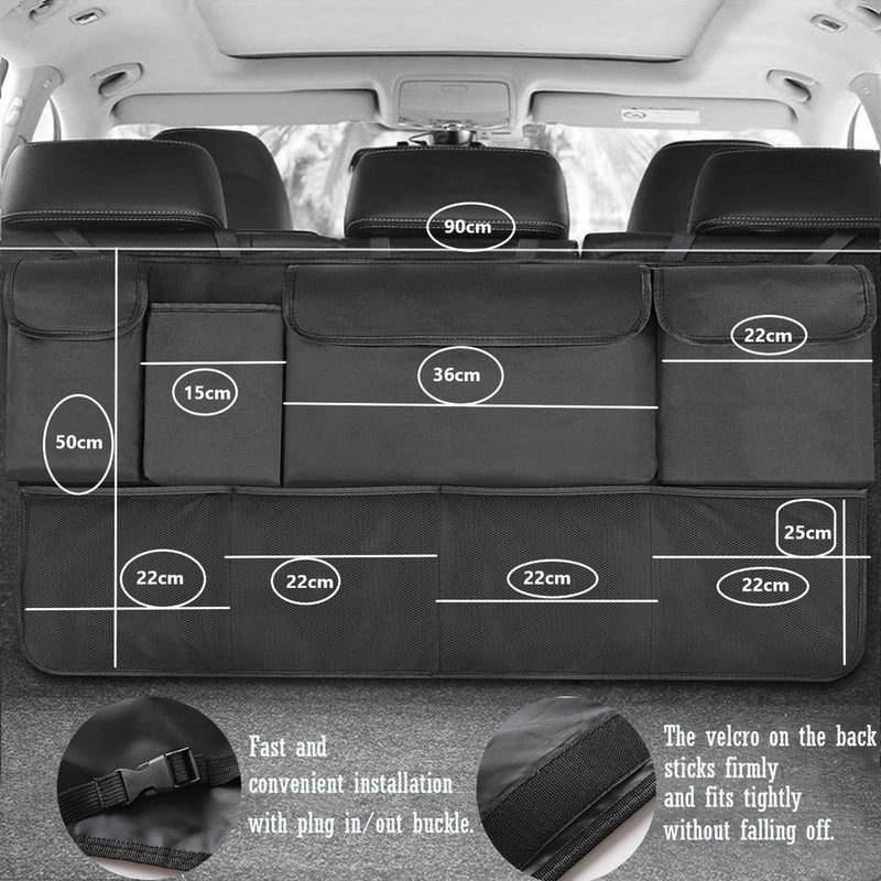 Car Trunk Organizer with Multi Compartments For CAR SUV & Truck Automotive Van