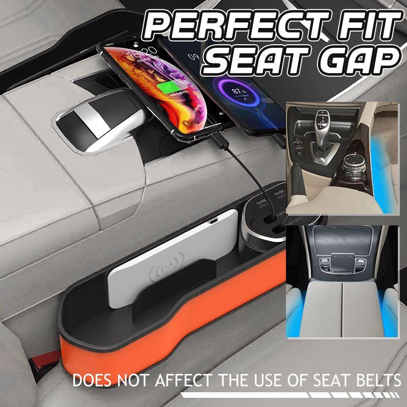 2022 universal Car Seat Gap Filler, Wireless/wired Charging, Car organizer
